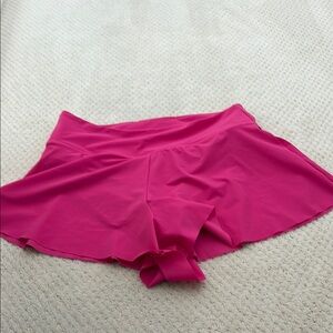 Pink Women's swim shorts.